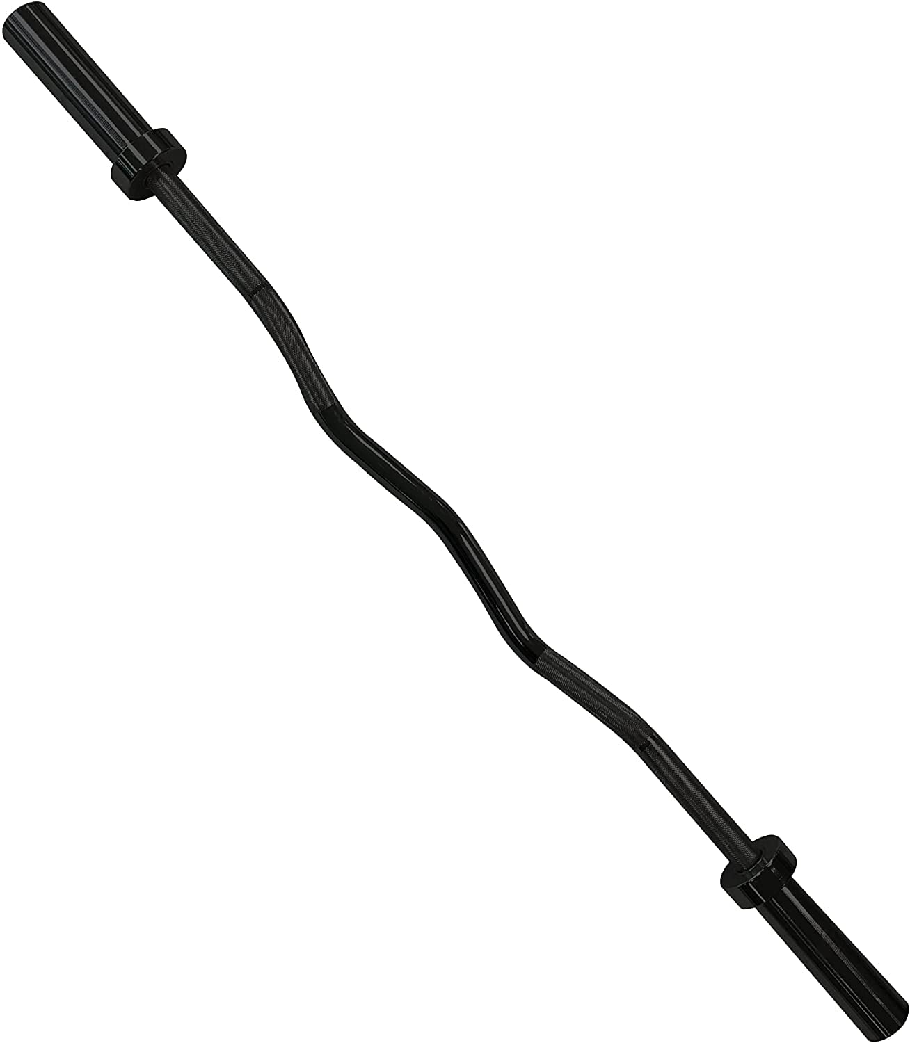 CAP Barbell 2' Olympic Solid Curl Bar, 47-Inch, No Collars, Black (New Version) (OBIS-47B-3)