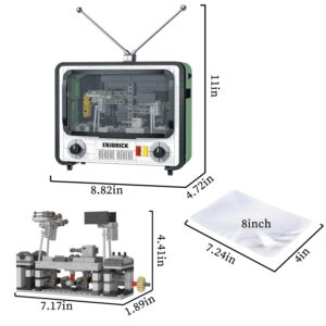 Ideas Retro TV Building Set Compatible with Lego for Adults,Christmas Toys for Boys and Girls 8-14years 1212 PCS