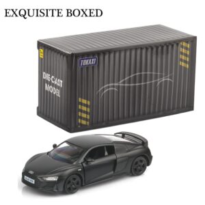 TOKAXI 1/36 Scale Audi R8 Diecast Model Cars,Pull Back Vehicles Toy Cars,Cars Gifts for Boys Girls (Matte)