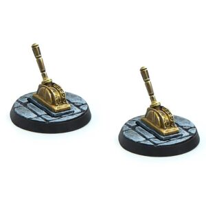 Impressions Modiphius The Elder Scrolls: Call to Arms - Dwemer Markers and Tokens - 16 Piece Miniature Set, RPG Accessory