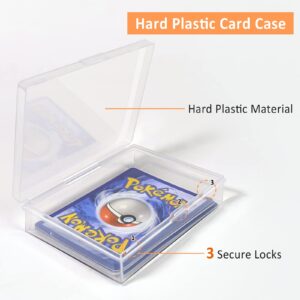 tutata Portable Trading Card Case Protector Holder, Hard Plastic Baseball Card Case for Standard Cards, TCG, MTG - 6 PACKS