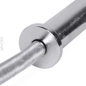 CAP Barbell 2' Olympic Solid Curl Bar, 47-Inch, No Collars, Chrome (New Version) (OBIS-47-3)