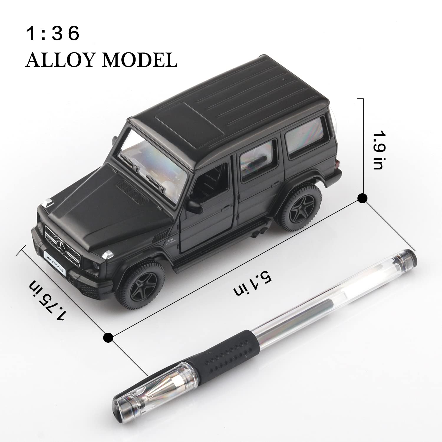 TOKAXI 1/36 Scale Mercedes Benz AMG G63 Diecast Cars Models,Pull Back Vehicles G Wagon Toy Cars,Cars Gifts for Boys Girls