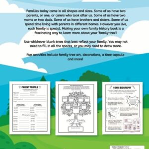 My Family Tree Activity Book: US Edition | A children's genealogy keepsake packed with inclusive charts, profiles and fun activities to record family life