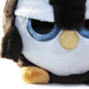 Grumpy Penguin - Adorable Super Soft Plush Stuffed Animal Toy (Glitter Eyes) - Large 8 Inch - Unique Gift for Kids and Adults