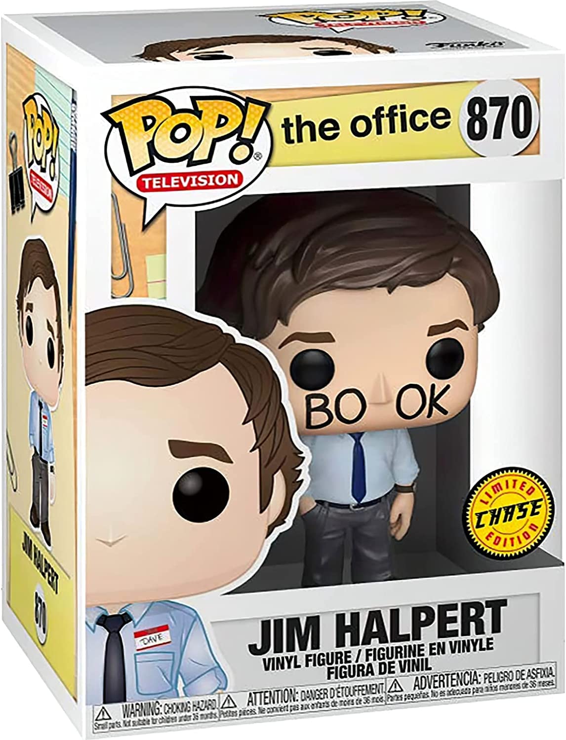 Funko Pop TV: The Office - Jim Halpert Chase (Bundled with Eco Tek Case Protector)