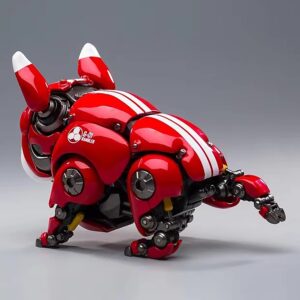 YAGIS-S Mechanical Dog Collectibles, 6.1'' Bulldog Robot Action Figure, Mechanical Beast, Puppy Toys, Car Decoration 15+