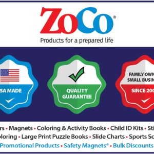 ZOCO - Eat Right, Eat Healthy - Educational Coloring Books (50 Bulk Pack, Without Crayons) - Learn Nutrition - Doctors, Nurse Handout - Games, Puzzles, Fun Activities for Kids