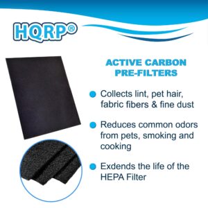 HQRP True HEPA Filter with 2 Carbon Pre-filters Replacement for GermGuardian FLT5900 Filter J compatible with AC5900WCA, AC5900WDLX Large Room Air Purifiers