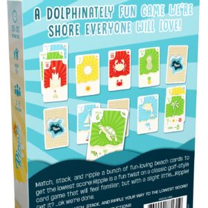 Ripple Card Game - Match, Stack, and Collect Combos on your Beach. Easy to Learn and Fun for Kids, Teens, & Adults.