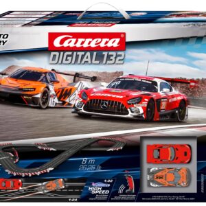 Carrera Digital Electric Slot Car Racing Track Set Includes Two Cars & Two Dual-Speed, D132 Race to Victory