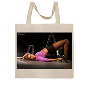 fc carino brittney palmer - a nice graphic cotton canvas tote bag fca #fcag334725