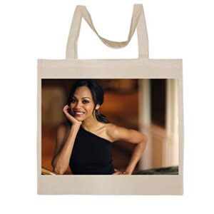 FC Carino Zoe Saldana - A Nice Graphic Cotton Canvas Tote Bag FCA #FCAG710227