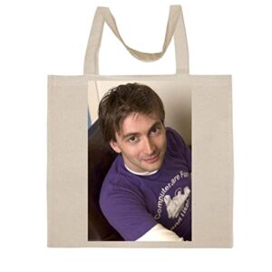 fc carino david tennant - a nice graphic cotton canvas tote bag fca #fcag557333