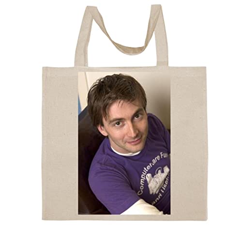 FC Carino David Tennant - A Nice Graphic Cotton Canvas Tote Bag FCA #FCAG557333