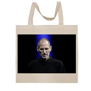 fc carino steve jobs - a nice graphic cotton canvas tote bag fca #fcag339532