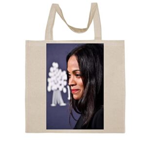 fc carino zoe saldana - a nice graphic cotton canvas tote bag fca #fcag1133091