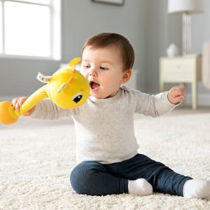 Lamaze Wacky Giraffe Sensory Baby Toy - Infant Educational Toys with Wacky Sound Effects for Fine Motor Skills - Includes 2 Sound Modes - Plush Baby Rattle for Ages 12-18 Months