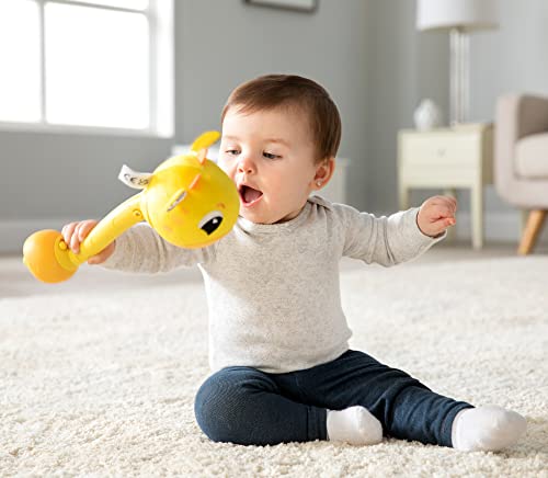 Lamaze Wacky Giraffe Sensory Baby Toy - Infant Educational Toys with Wacky Sound Effects for Fine Motor Skills - Includes 2 Sound Modes - Plush Baby Rattle for Ages 12-18 Months