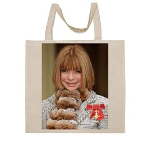 FC Carino Anna Wintour.Jpe - A Nice Graphic Cotton Canvas Tote Bag FCA #FCAG333689