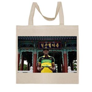 fc carino usain bolt - a nice graphic cotton canvas tote bag fca #fcag856861