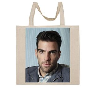 fc carino zachary quinto - a nice graphic cotton canvas tote bag fca #fcag323979