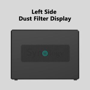 ADJNPCY Dust Filter for Synology NAS DS920+ DS420+ DS918+ DS418play Dustproof PVC Cover - Black