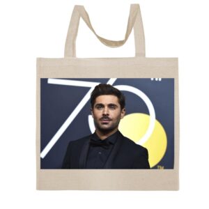 fc carino zac efron - a nice graphic cotton canvas tote bag fca #fcag1283582