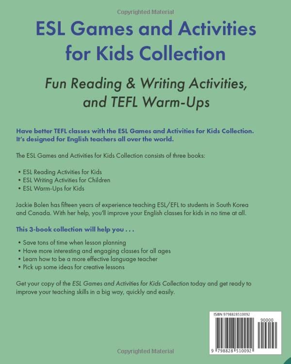 ESL Games and Activities for Kids Collection: Fun Reading & Writing Activities, and TEFL Warm-Ups (Teaching English as a Second or Foreign Language to Children Collections)