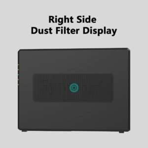 ADJNPCY Dust Filter for Synology NAS DS920+ DS420+ DS918+ DS418play Dustproof PVC Cover - Black