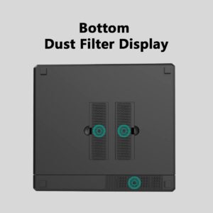 ADJNPCY Dust Filter for Synology NAS DS920+ DS420+ DS918+ DS418play Dustproof PVC Cover - Black