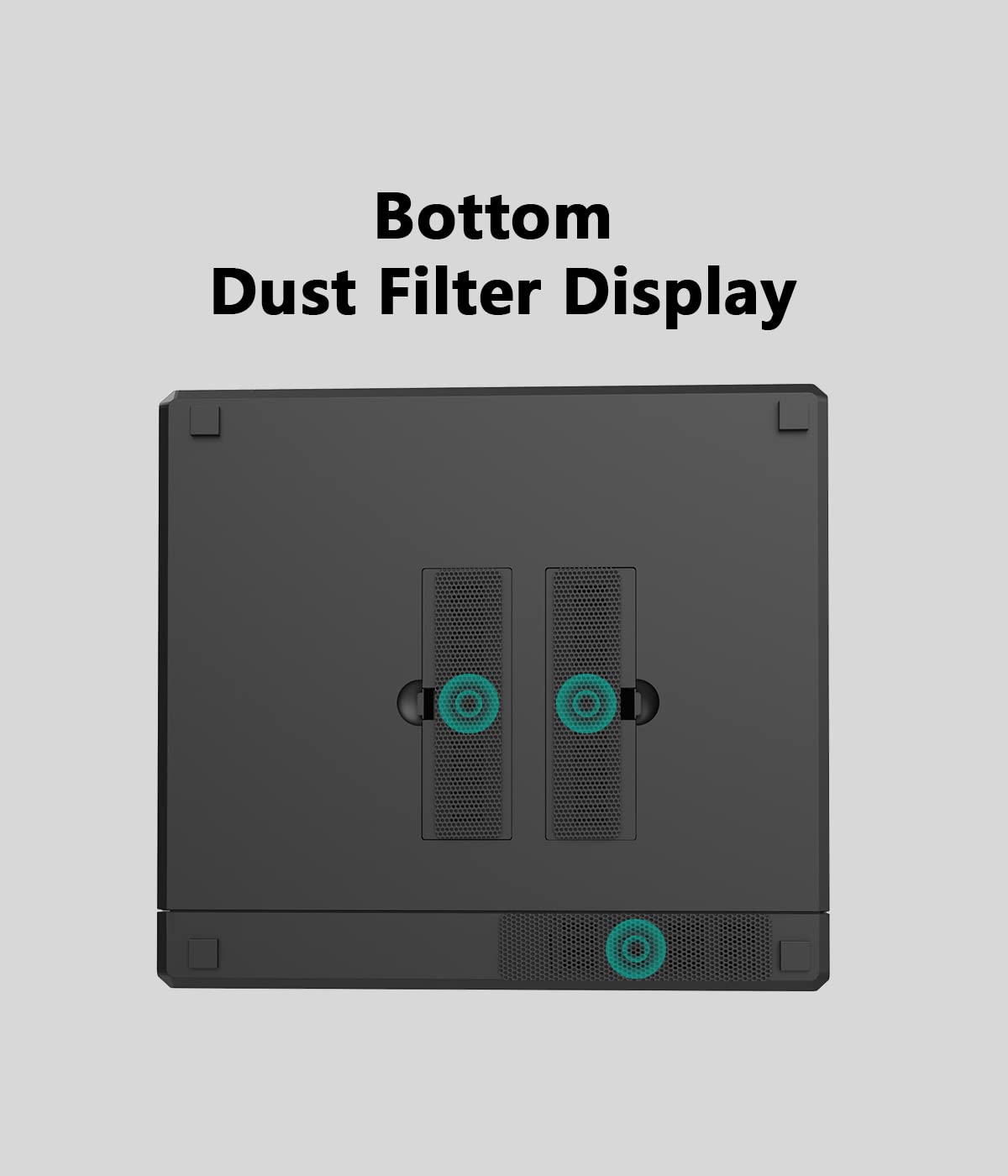 ADJNPCY Dust Filter for Synology NAS DS920+ DS420+ DS918+ DS418play Dustproof PVC Cover - Black