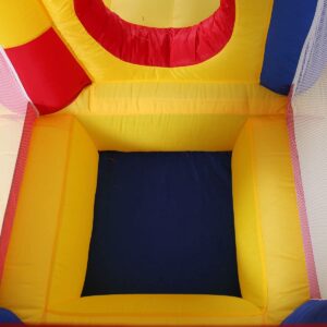 Inflatable Bounce House Kid Activity Center Crayon Design Slide and Jump Game