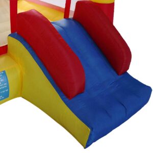 Inflatable Bounce House Kid Activity Center Crayon Design Slide and Jump Game