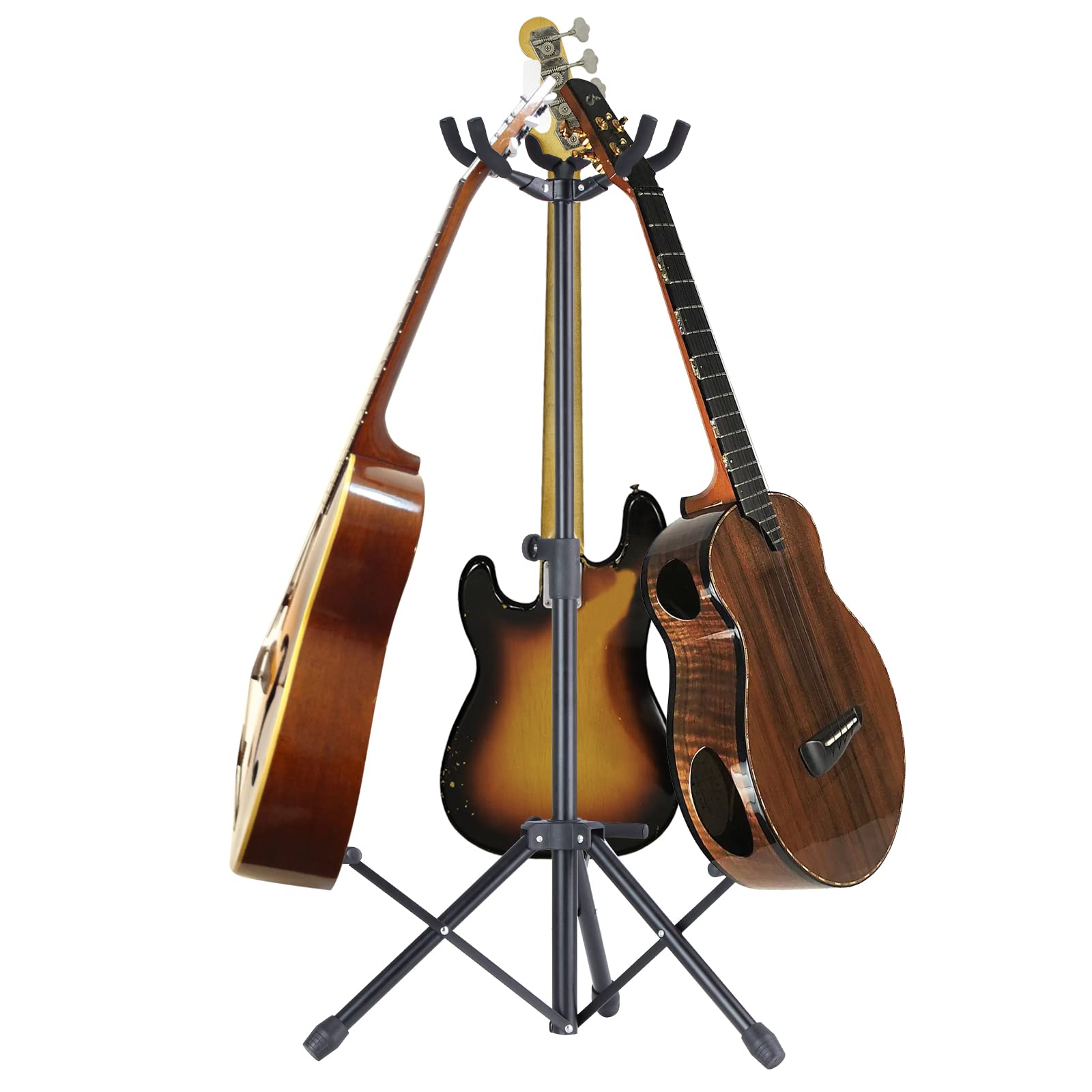 Luvay 3 Multi-Stand for Guitar, Ukulele, Bass, Standing Rack Holder Display, Hight Adjustable - Vertical Style