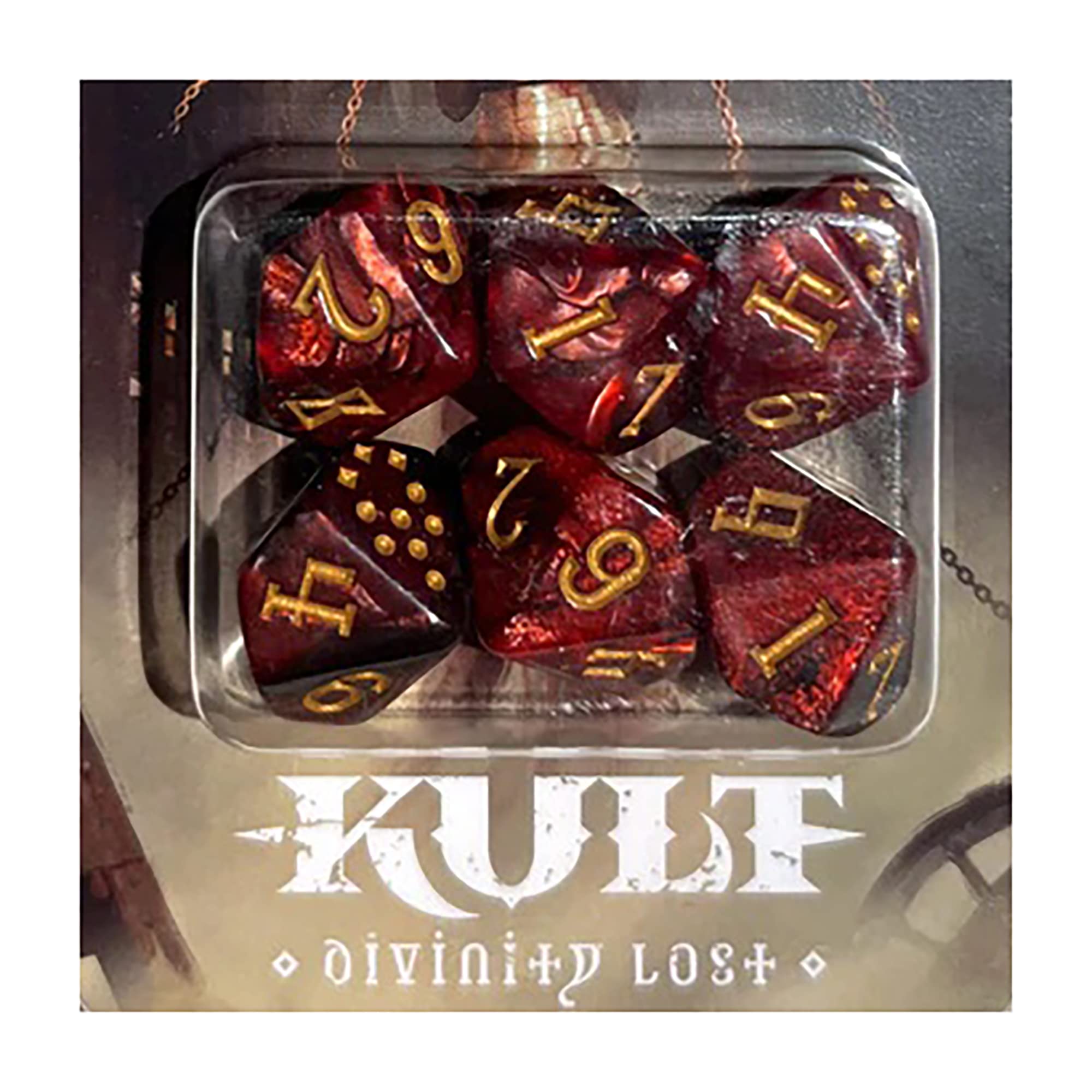 Impressions Kult: Divinity Lost: Dice Set (Inferno Edition) - 6 Piece Dice Set