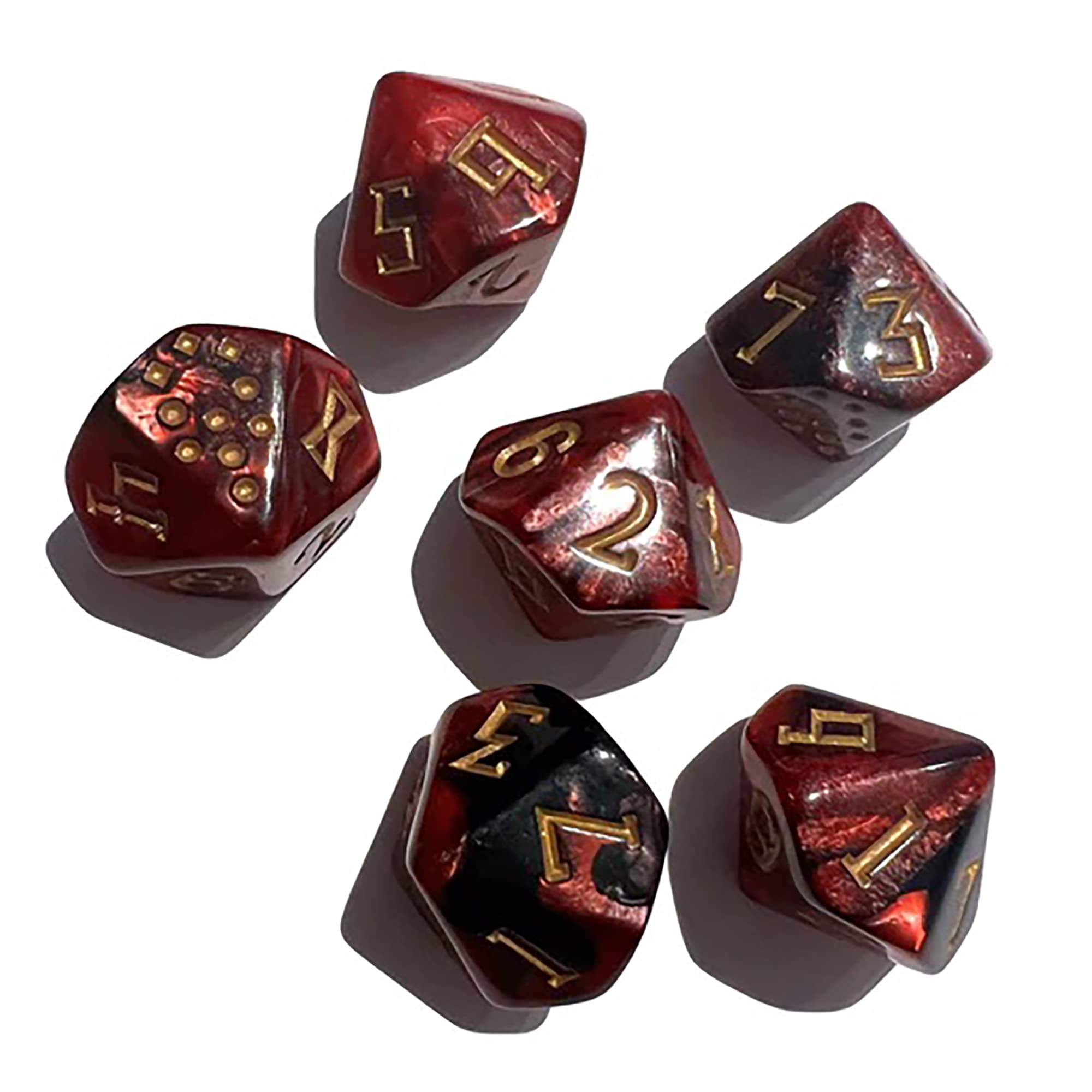 Impressions Kult: Divinity Lost: Dice Set (Inferno Edition) - 6 Piece Dice Set