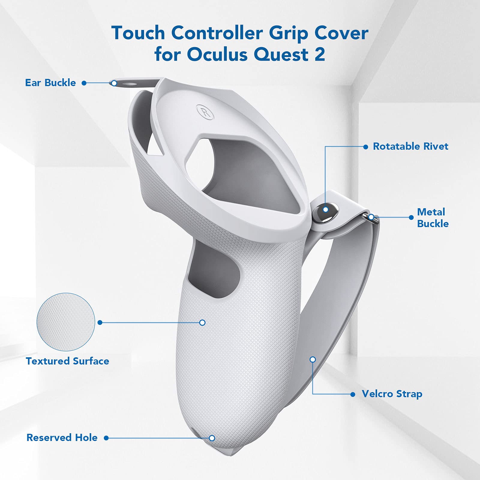 KIWI design VR Stand Accessories and Controller Grips Cover Accessories Compatible with Quest 2