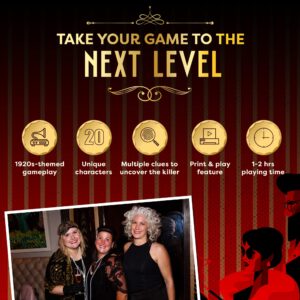 Broadway Murder Mysteries: Roaring 20s Death by Bathtub Gin - Interactive Murder Mystery Game for 3-20 Players