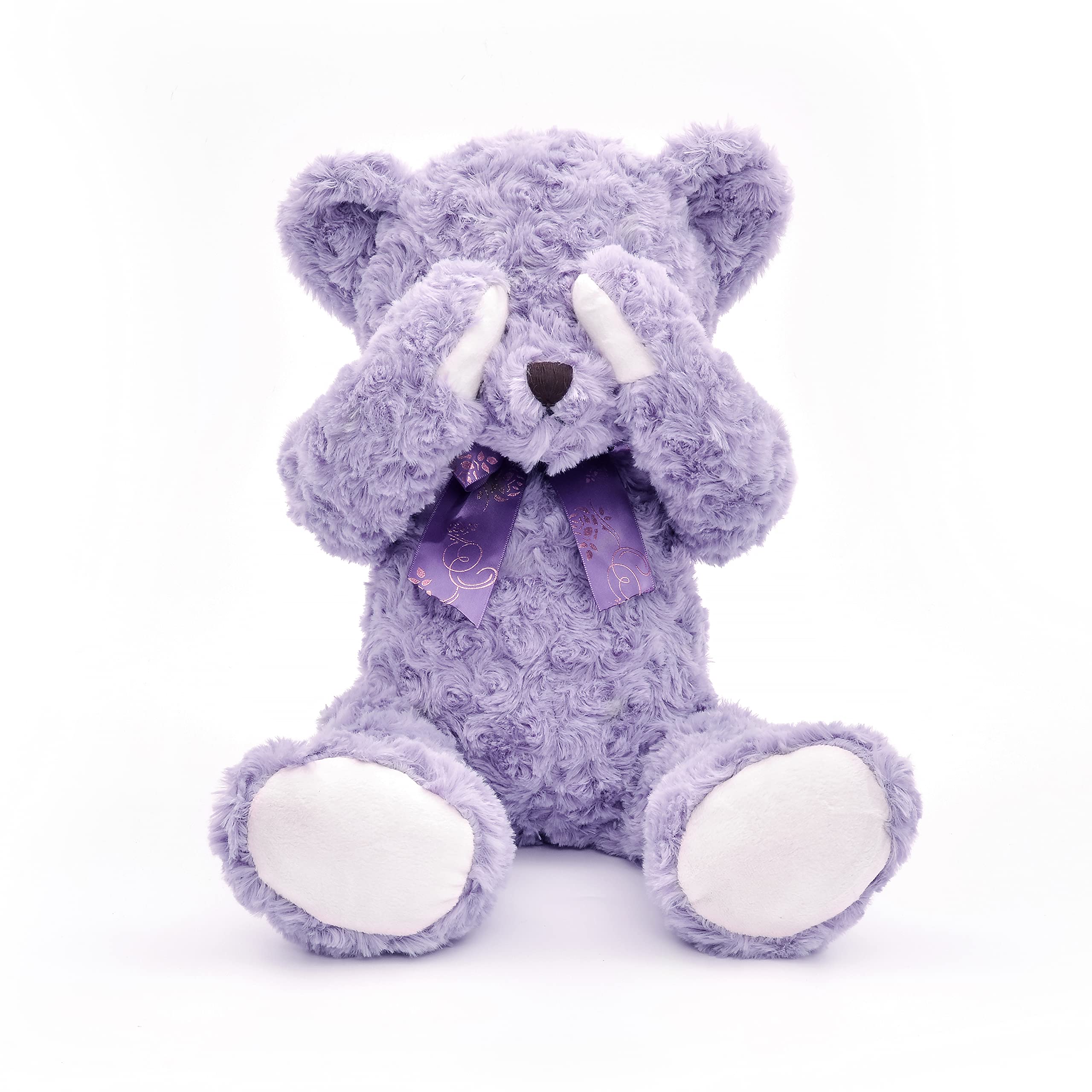 suepcuddly 20" Posed Teddy Bear Stuffed Animal Cute Plush Toy for Girl Kids (Purple)