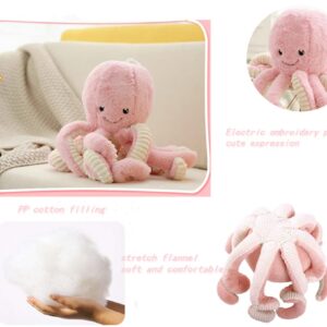 JOSON Cute Octopus Plush Toys, Soft Octopus Stuffed Animals, Girls and Boys Adult Birthday (16 Inch, Pink)