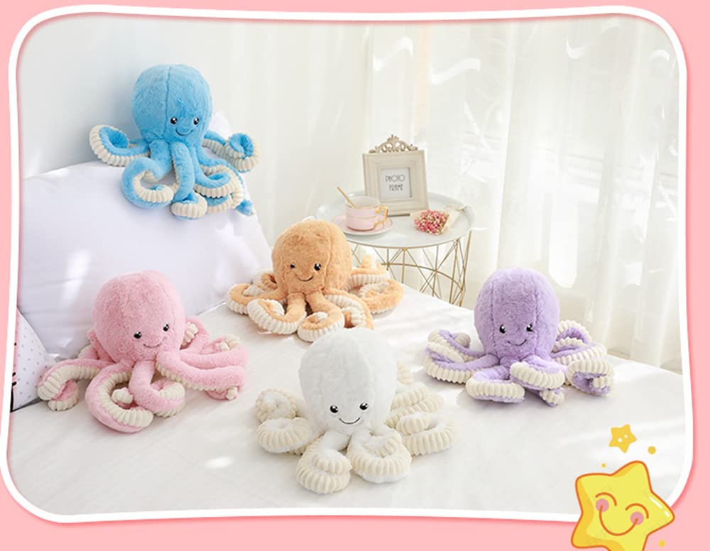 JOSON Cute Octopus Plush Toys, Soft Octopus Stuffed Animals, Girls and Boys Adult Birthday (16 Inch, Pink)