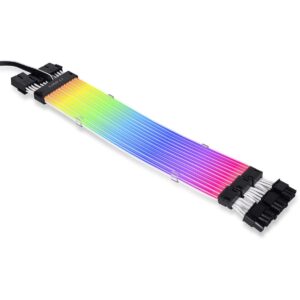 lian li strimer plus v2 triple 8 pin gpu rtx 30 series extension rgb 300mm cable