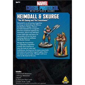 Atomic Mass Games Marvel: Crisis Protocol Heimdall & Skurge Character Pack - Guardians of Asgard Unite! Tabletop Superhero Game, Ages 14+, 2 Players, 90 Minute Playtime, Made