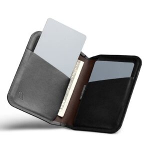 Bellroy Apex Slim Sleeve (Slim Bifold Leather Wallet, RFID Protected) - Raven