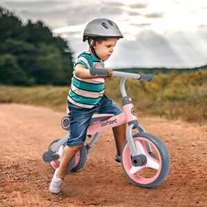 XIAPIA 4 in 1 Tricycle for Toddlers Age 2-5, Folding Toddler Bike& Toddler Tricycle& Baby Balance Bike with Adjustable Seat and Detachable Pedal, Ride-on Toys for 2 3 4 5 Years Old Boys Girls Birthday