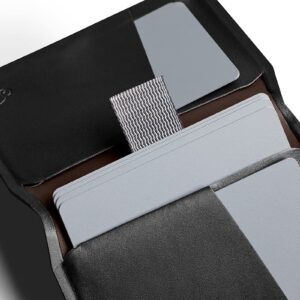 Bellroy Apex Slim Sleeve (Slim Bifold Leather Wallet, RFID Protected) - Raven