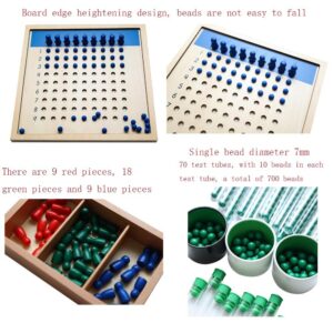 Kghios Montessori Long Division Board (Test Tube Division Group),Montessori Math Toys Materials for Toddlers,Mathematics Teaching Aids Materials Baby Preschool Learning Education Toys