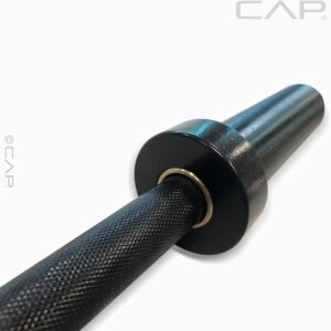 CAP Barbell 2' Solid Olympic Dumbbell Handle, No Collars, Black (New Version)