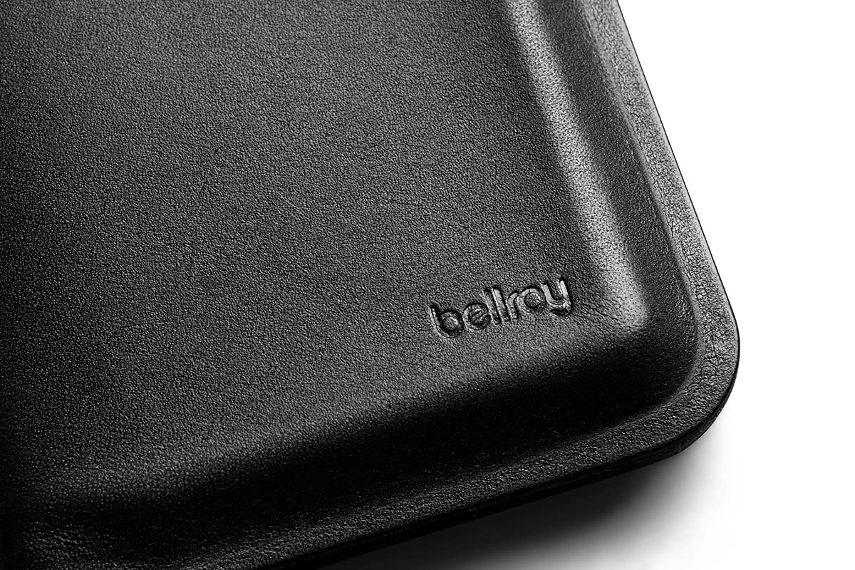 Bellroy Apex Slim Sleeve (Slim Bifold Leather Wallet, RFID Protected) - Raven